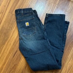 Carhartt Men's Dark Blue Relaxed Fit Jeans 30 x 34